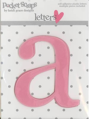 Heidi Grace - Loving You - Plastic Alpha Stickers a - 2/pk  (sold in 3's)